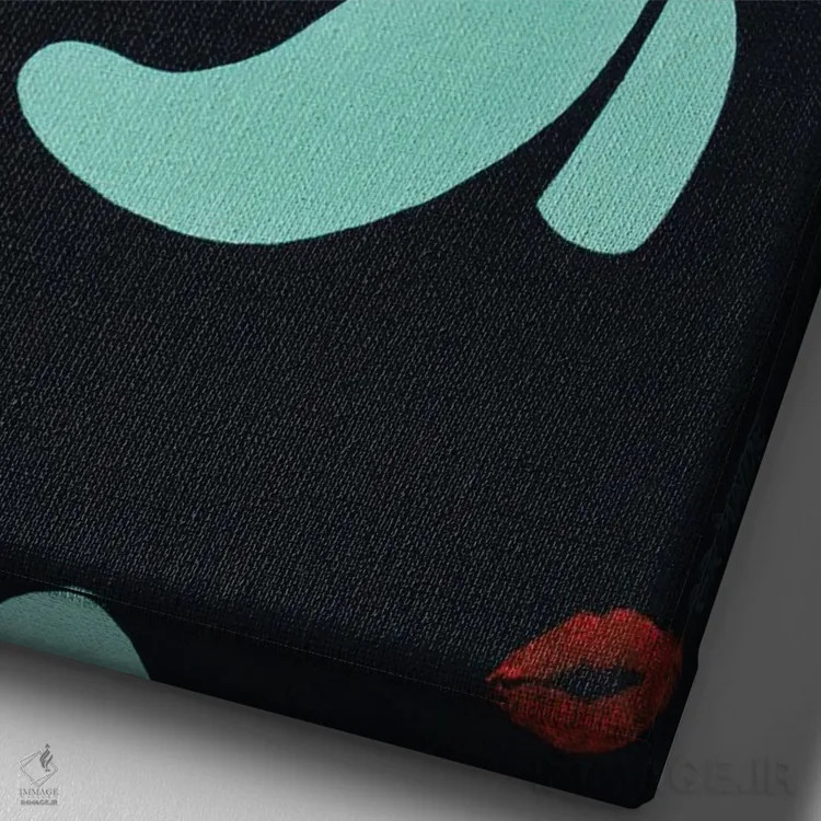 تابلو دکوراتیو امی واینهاوس اثر آلا گرانده - نمای نزدیک بافت بوم