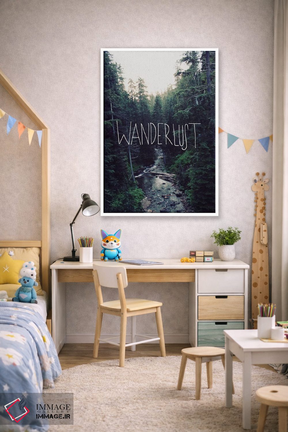 تابلو دکوراتیو آرزوی سفر، نهر رینیه اثر لیا فلورس - D1W
