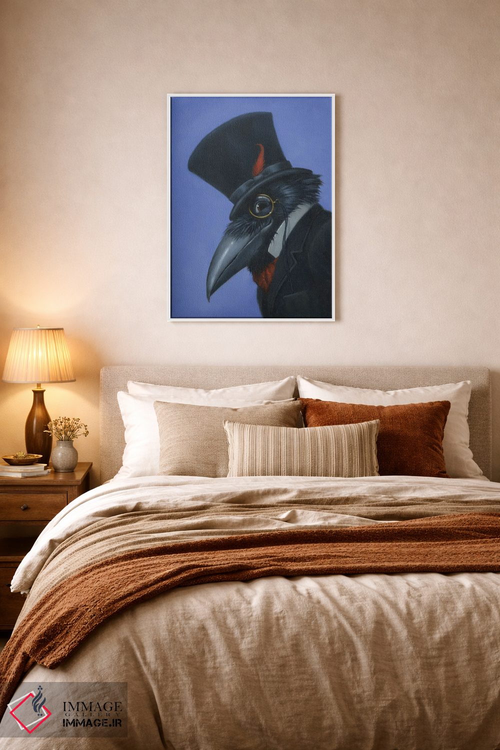 تابلو دکوراتیو کلاغ اثر لیزا فالکن سترن - D6W