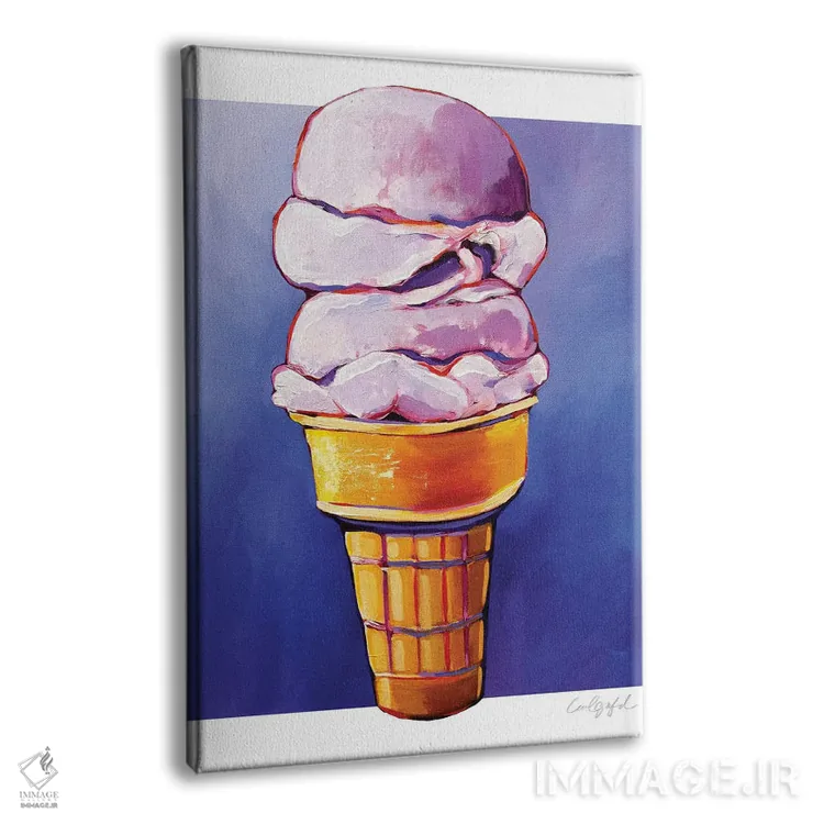 تابلو دکوراتیو آسمان های بستنی ای اثر لورل گرینفیلد - نمای پرسپکتیو محصول