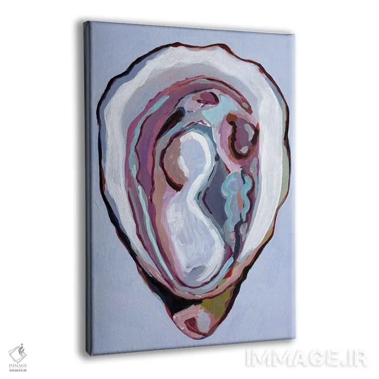 تابلو دکوراتیو صدف در رنگ های پاستلی اثر لورل گرینفیلد - نمای پرسپکتیو محصول