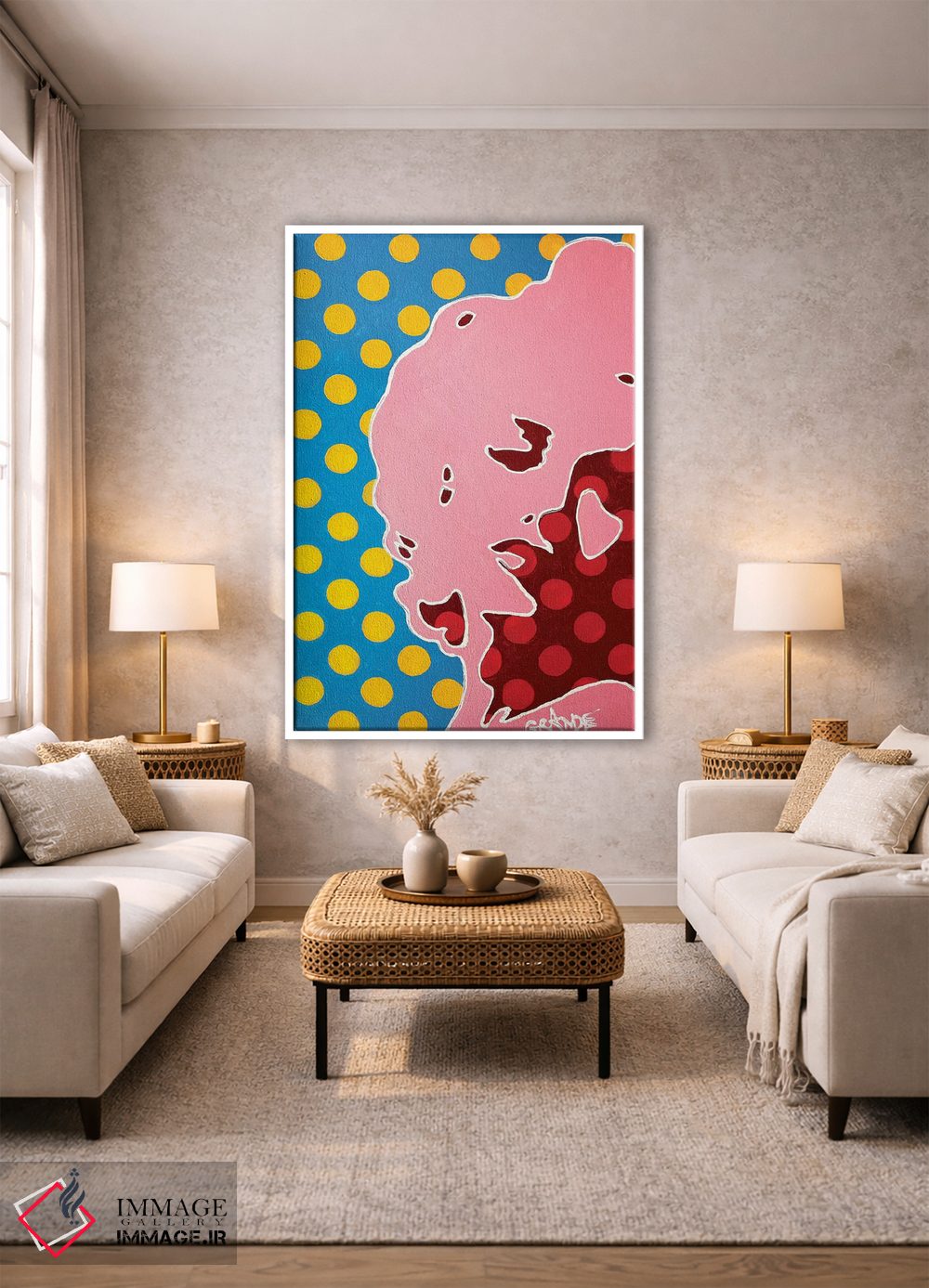 تابلو دکوراتیو شهوانیت اثر آلا گرانده - D1W