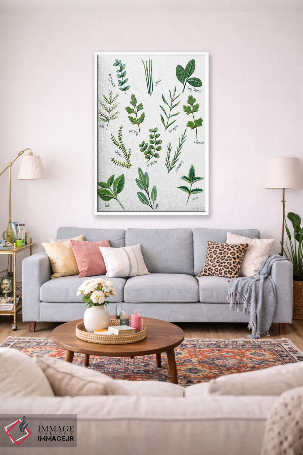 تابلو دکوراتیو سبزیجات معطر اثر لورل گرینفیلد - D1W