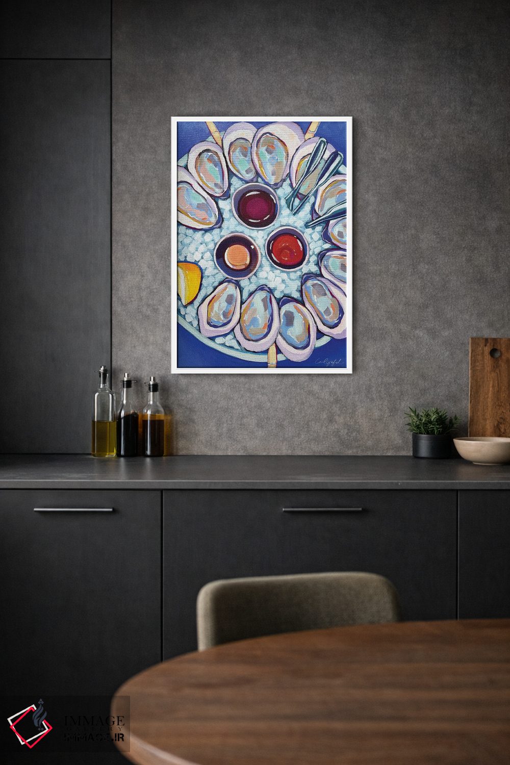 تابلو دکوراتیو صدف های نیوانگلند اثر لورل گرینفیلد - D1W