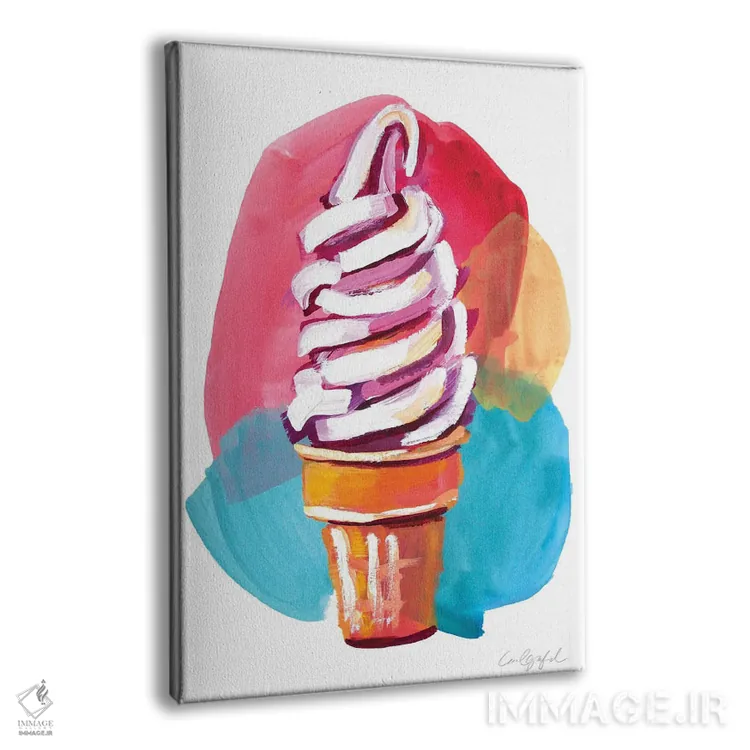 تابلو دکوراتیو بستنی در ماه مه I اثر لورل گرینفیلد - نمای پرسپکتیو محصول