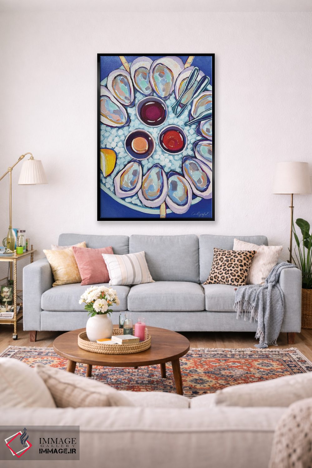 تابلو دکوراتیو صدف های نیوانگلند اثر لورل گرینفیلد - D2B