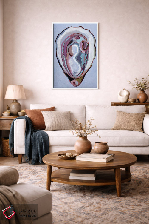 تابلو دکوراتیو صدف در رنگ های پاستلی اثر لورل گرینفیلد - D2W