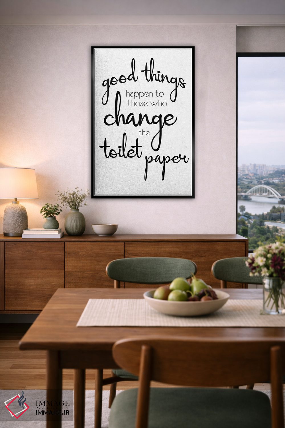 تابلو دکوراتیو چیزهای خوب اثر لورن گیبونز - D6B