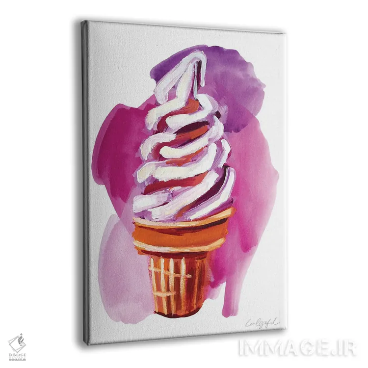 تابلو دکوراتیو بستنی در ماه مه III اثر لورل گرینفیلد - نمای پرسپکتیو محصول