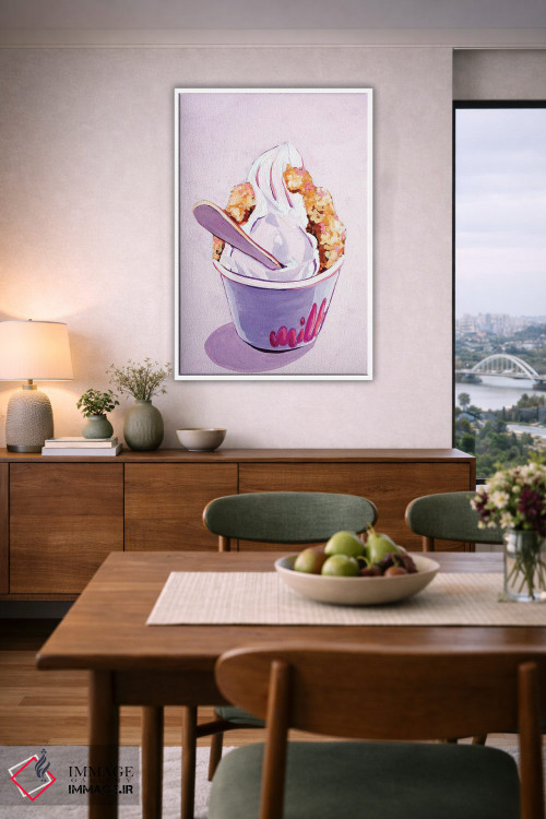 تابلو دکوراتیو بستنی شیر سریال بار اثر لورل گرینفیلد - D5W