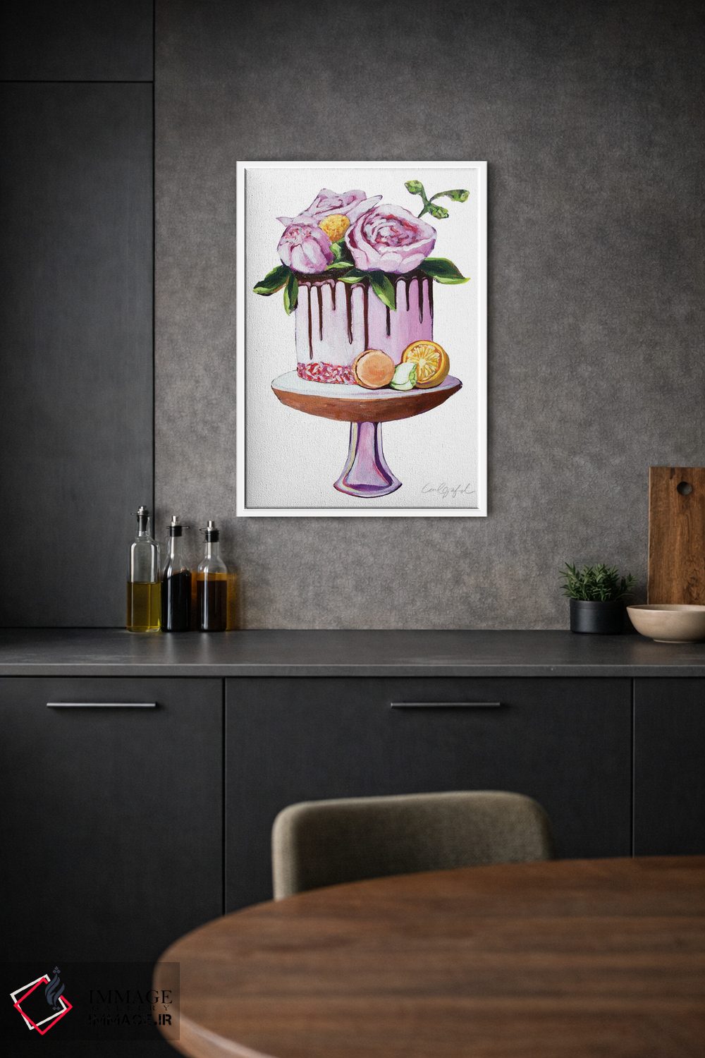 تابلو دکوراتیو کیک گل های دانی اثر لورل گرینفیلد - D1W