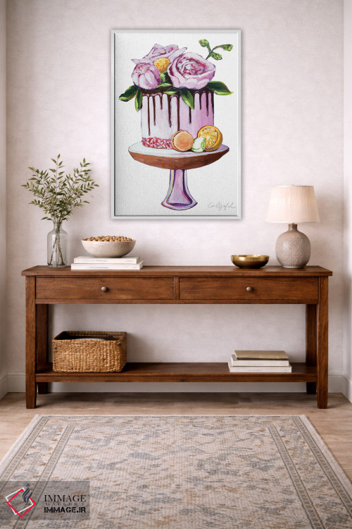 تابلو دکوراتیو کیک گل های دانی اثر لورل گرینفیلد - D4W