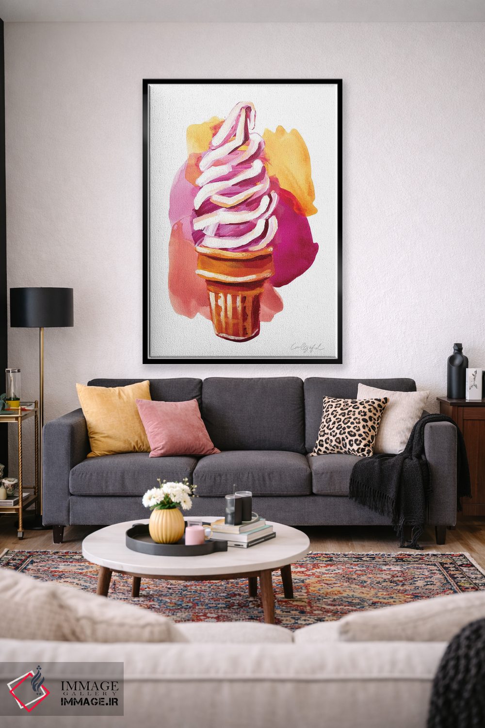 تابلو دکوراتیو بستنی در ماه مه II اثر لورل گرینفیلد - D2B