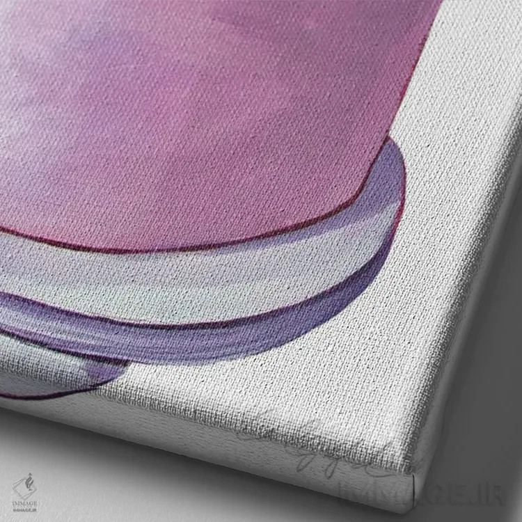 تابلو دکوراتیو کیک با گل زرد اثر لورل گرینفیلد - نمای نزدیک بافت بوم