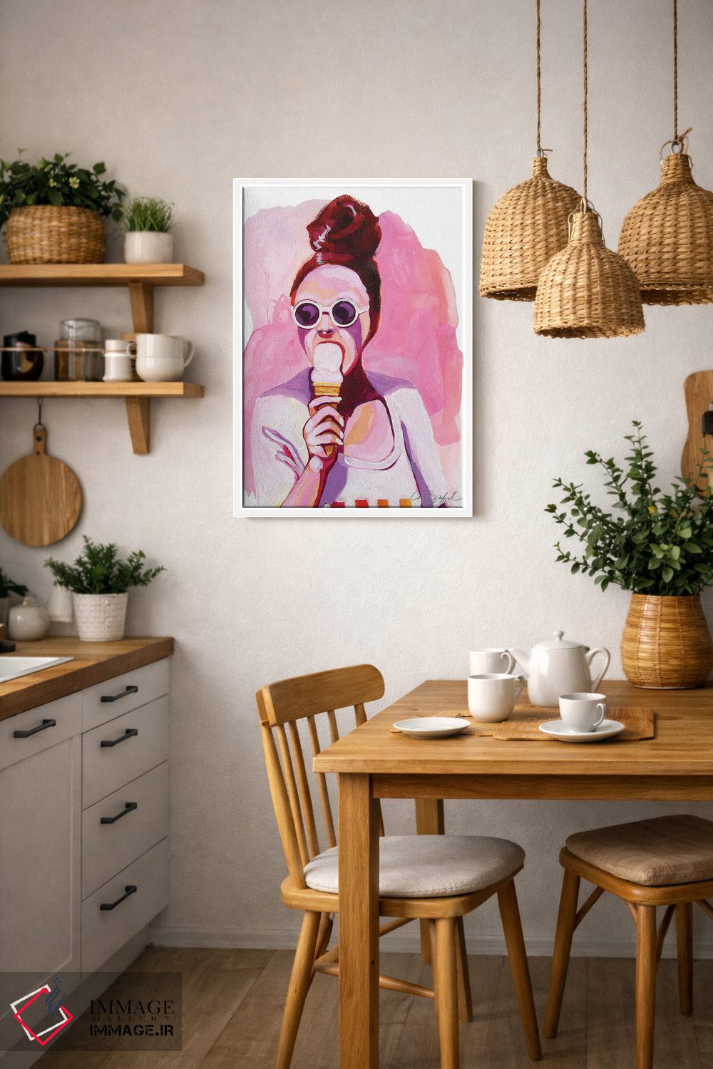 تابلو دکوراتیو بستنی برای لارل اثر لورل گرینفیلد - D2W