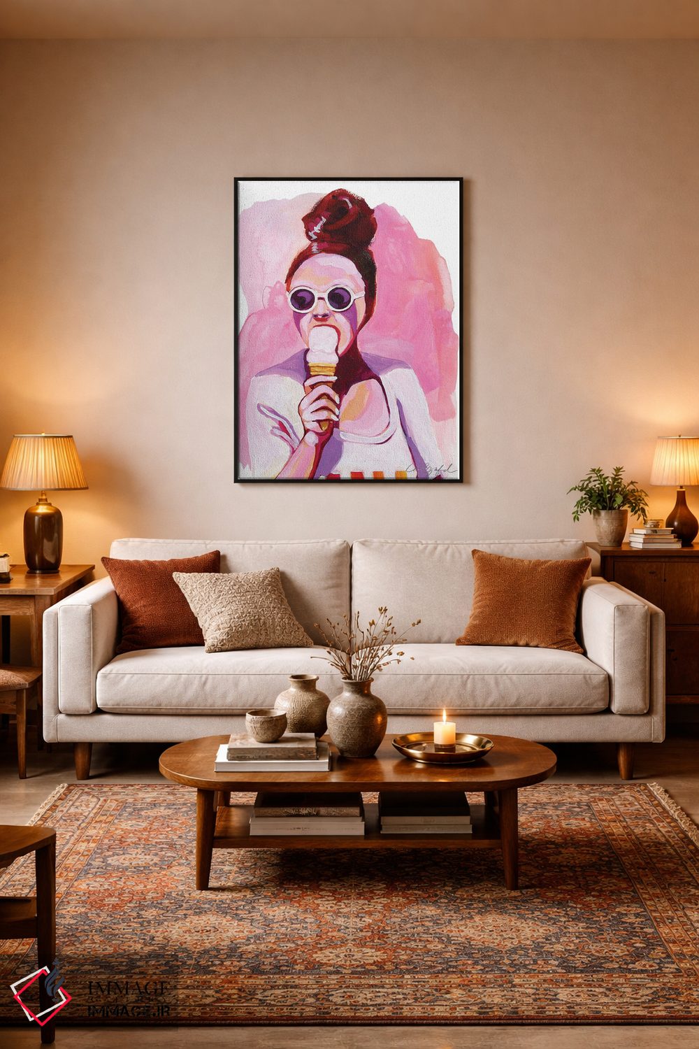 تابلو دکوراتیو بستنی برای لارل اثر لورل گرینفیلد - D4B