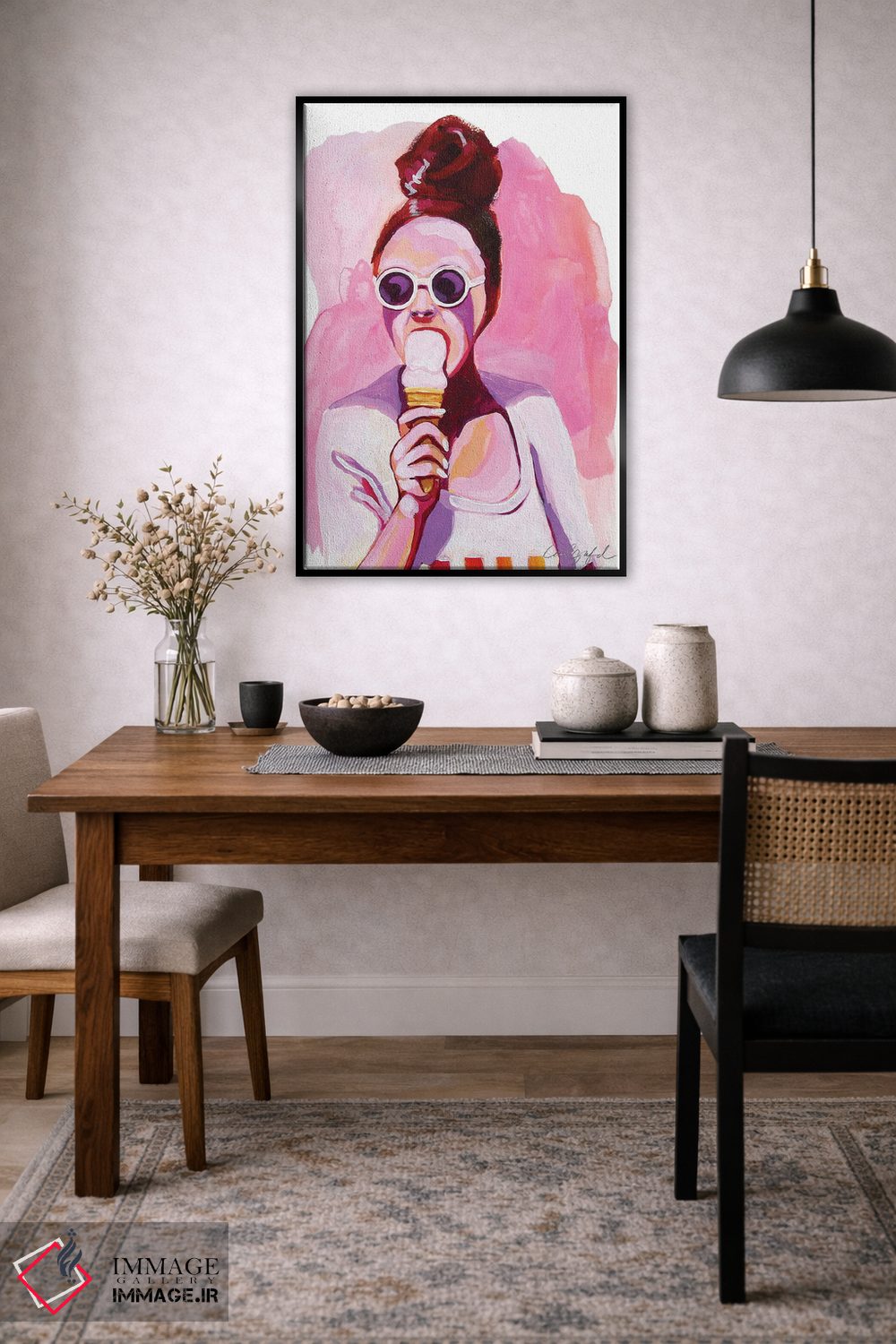 تابلو دکوراتیو بستنی برای لارل اثر لورل گرینفیلد - D5B