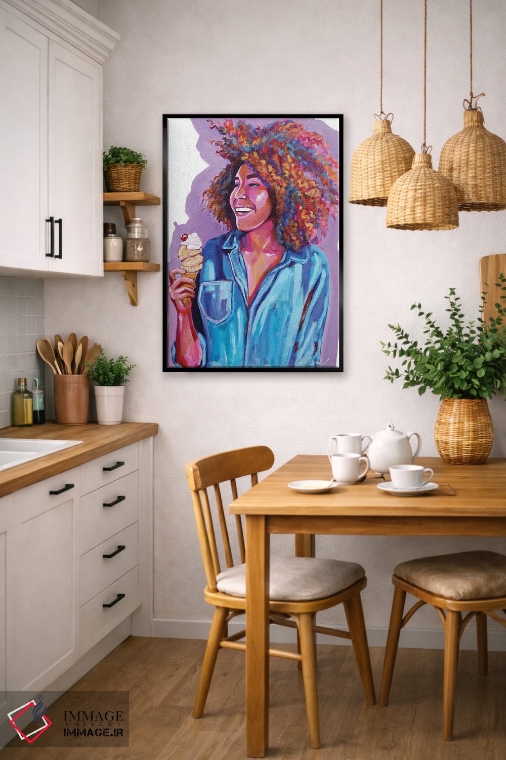 تابلو دکوراتیو بستنی برای جرل اثر لورل گرینفیلد - D6B