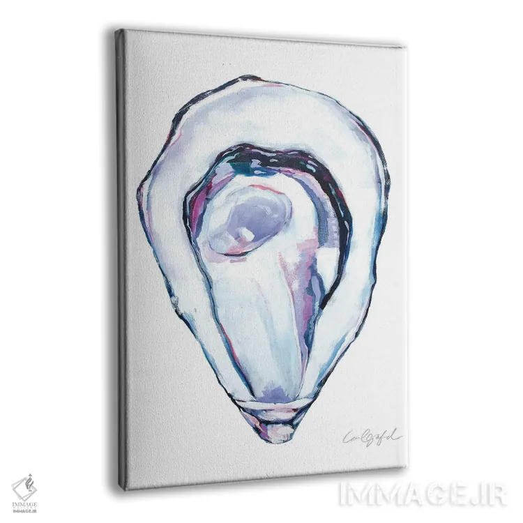 تابلو دکوراتیو صدف خوراکی اثر لورل گرینفیلد - نمای پرسپکتیو محصول