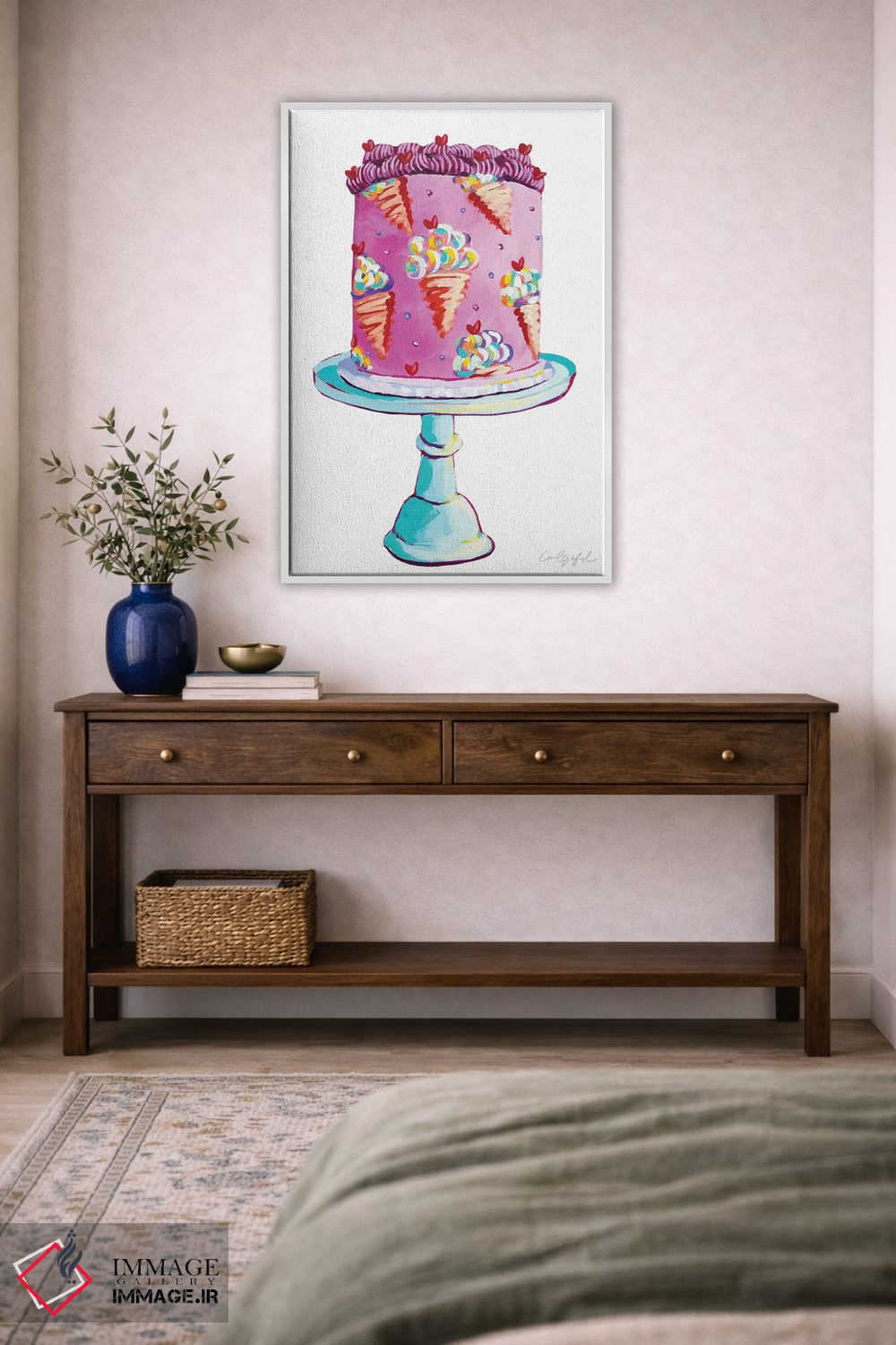 تابلو دکوراتیو کیک بستنی اثر لورل گرینفیلد - D4W