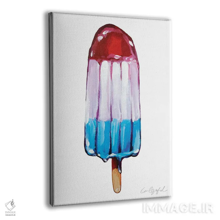 تابلو دکوراتیو بستنی موشکی اثر لورل گرینفیلد - نمای پرسپکتیو محصول