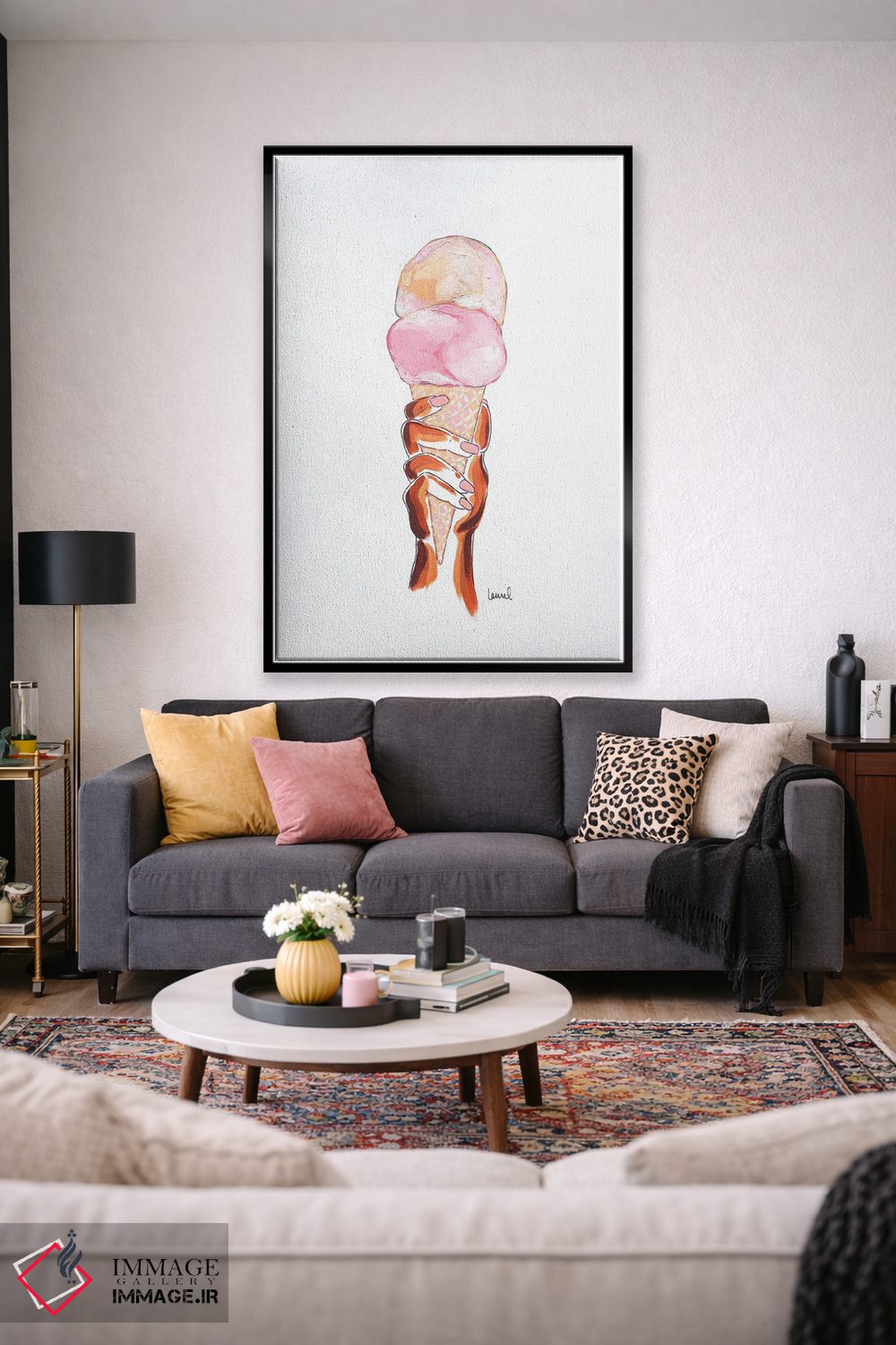 تابلو دکوراتیو دست و بستنی I اثر لورل گرینفیلد - D2B