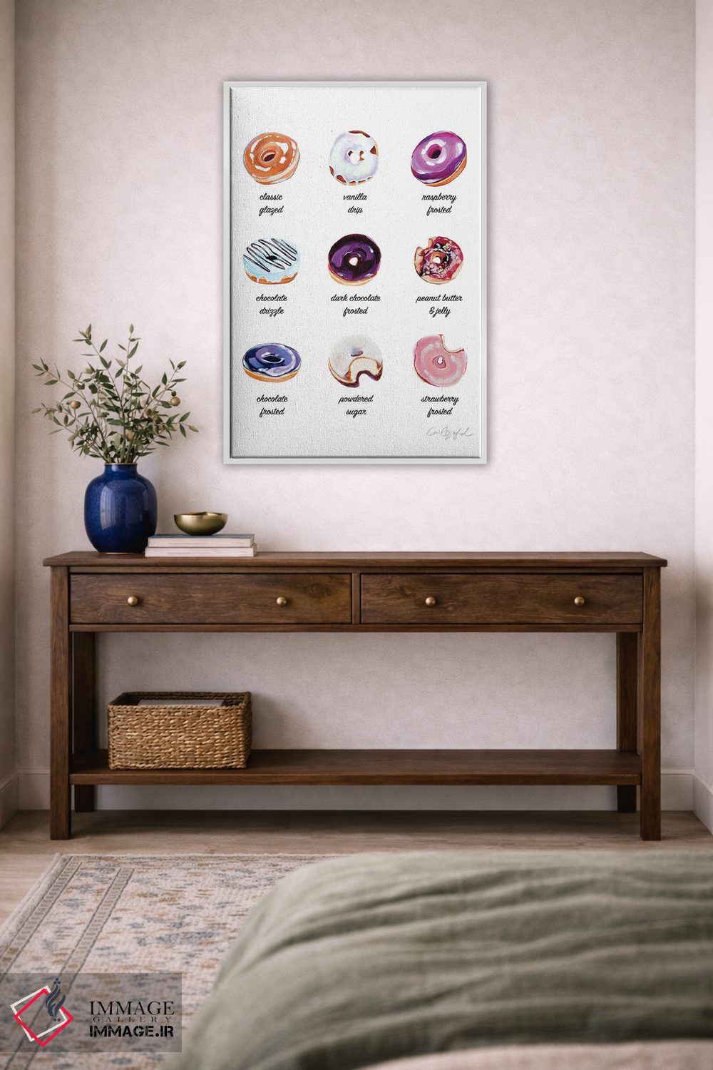 تابلو دکوراتیو پوستر دونات اثر لورل گرینفیلد - D3W