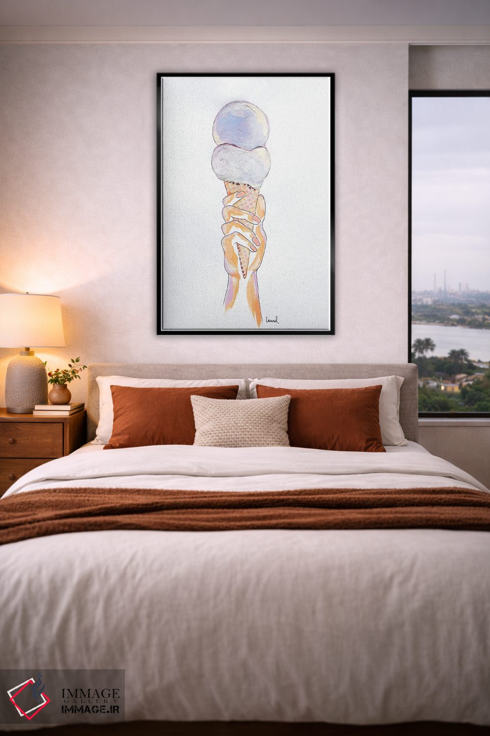 تابلو دکوراتیو دست و بستنی III اثر لورل گرینفیلد - D4B