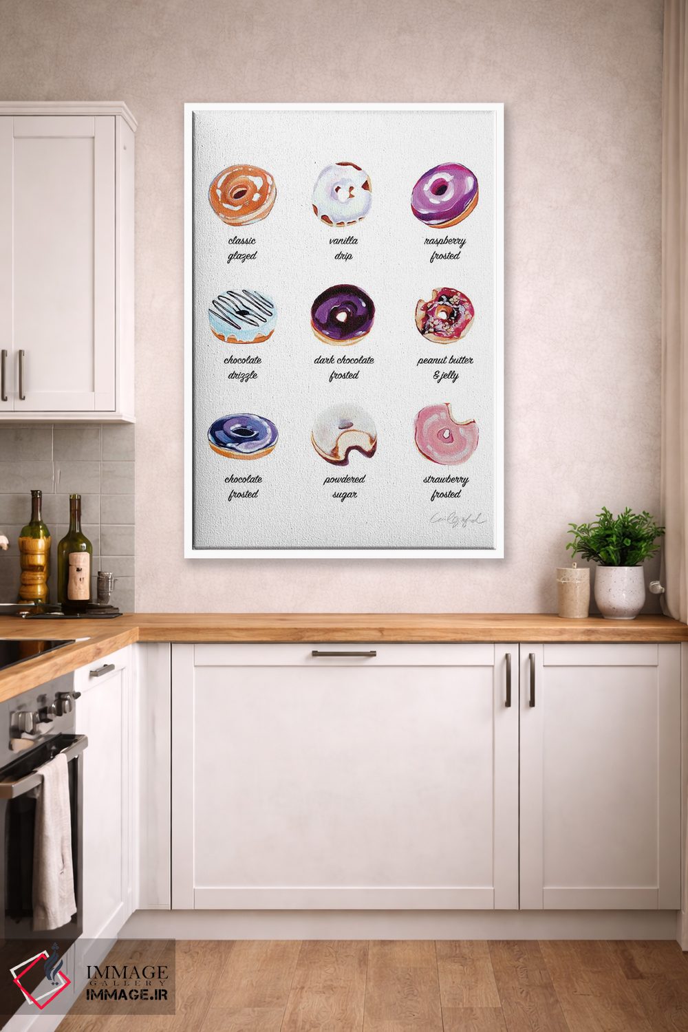 تابلو دکوراتیو پوستر دونات اثر لورل گرینفیلد - D4W
