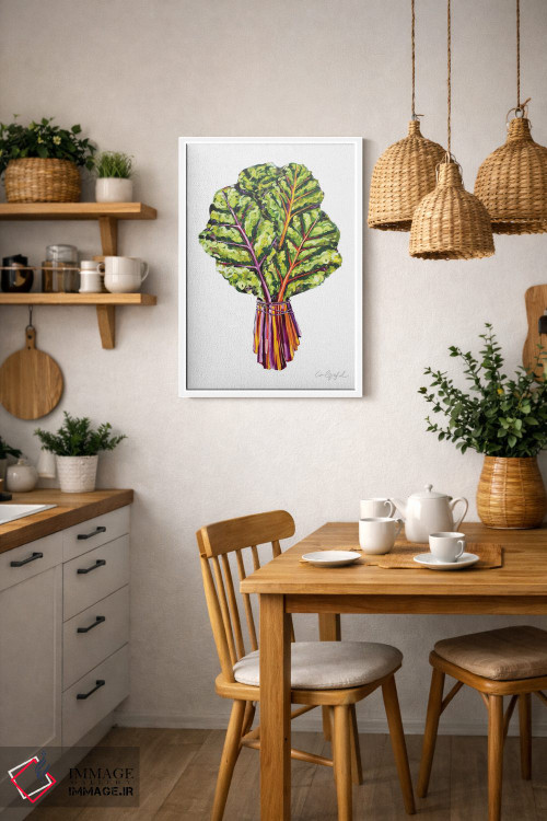 تابلو دکوراتیو برگ چغندر سوئیسی اثر لورل گرینفیلد - D3W