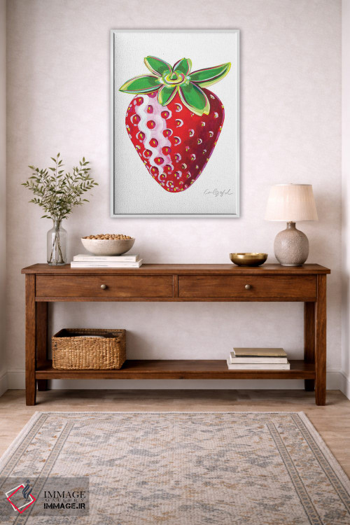 تابلو دکوراتیو یک عدد توت فرنگی اثر لورل گرینفیلد - D3W