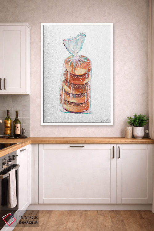 تابلو دکوراتیو کیسه ای از بیگل ها اثر لورل گرینفیلد - D3W