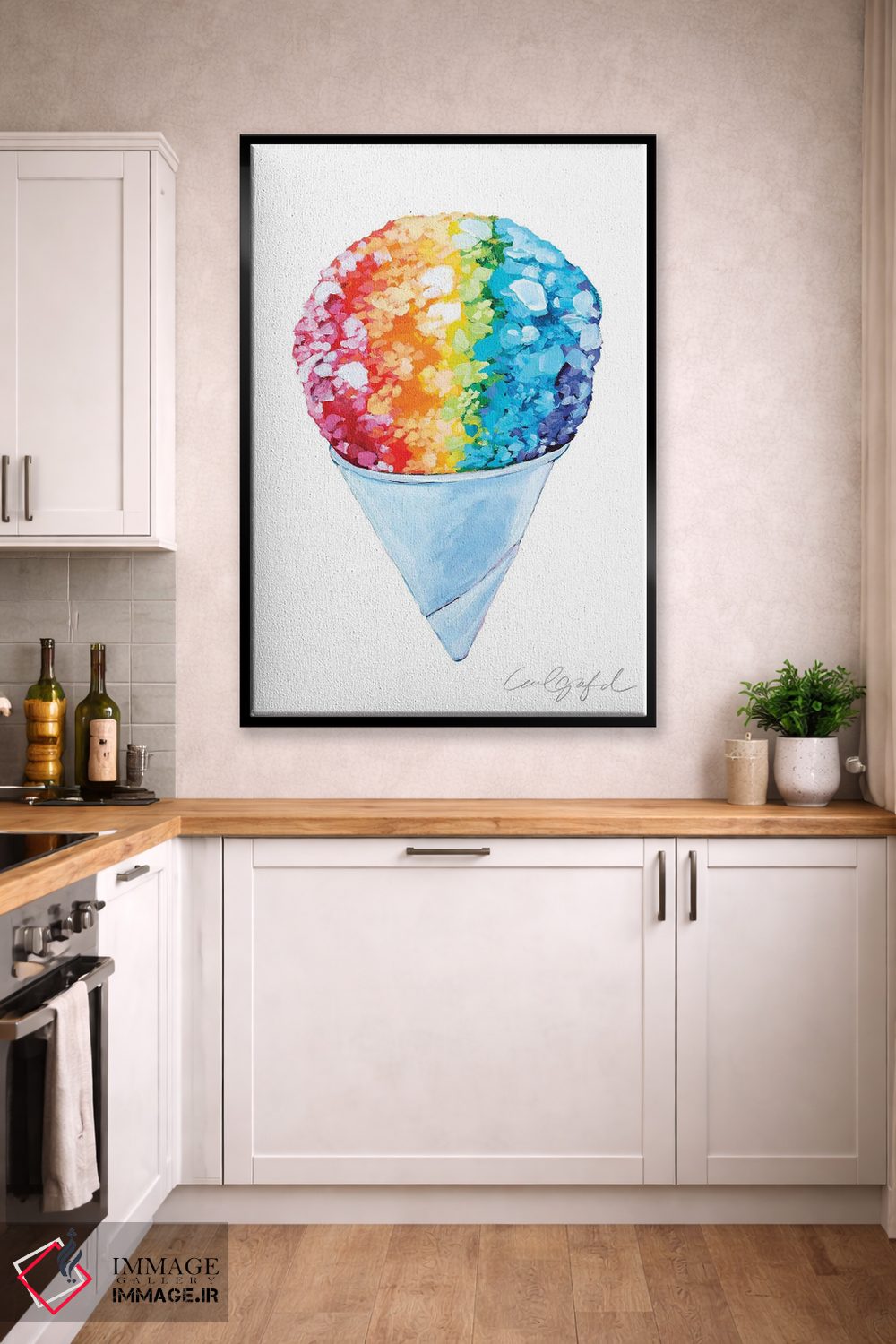 تابلو دکوراتیو یخ در بهشت اثر لورل گرینفیلد - D2B