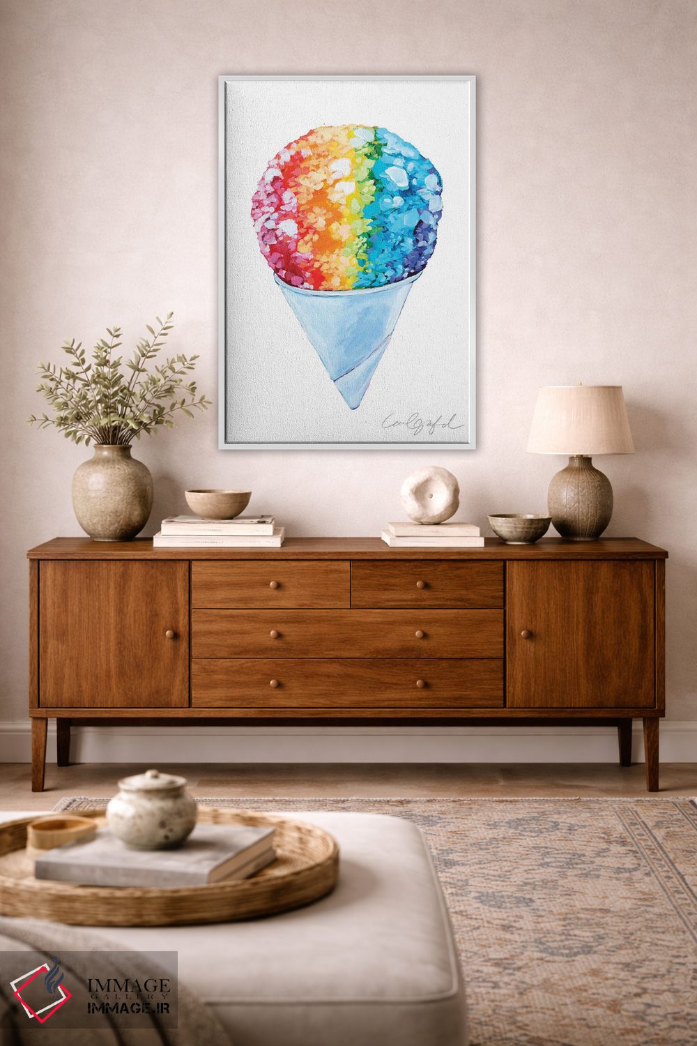 تابلو دکوراتیو یخ در بهشت اثر لورل گرینفیلد - D3W