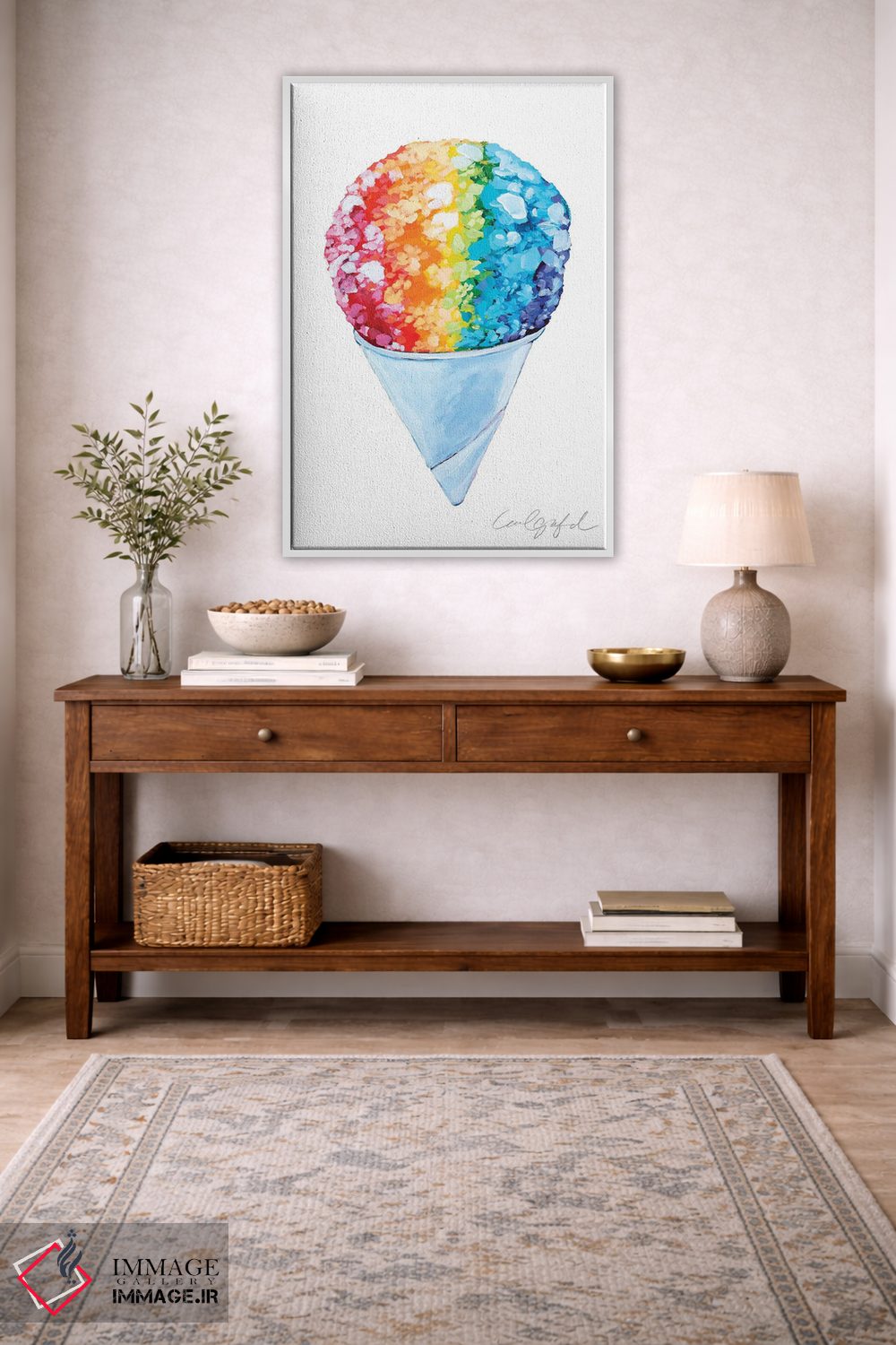 تابلو دکوراتیو یخ در بهشت اثر لورل گرینفیلد - D4W