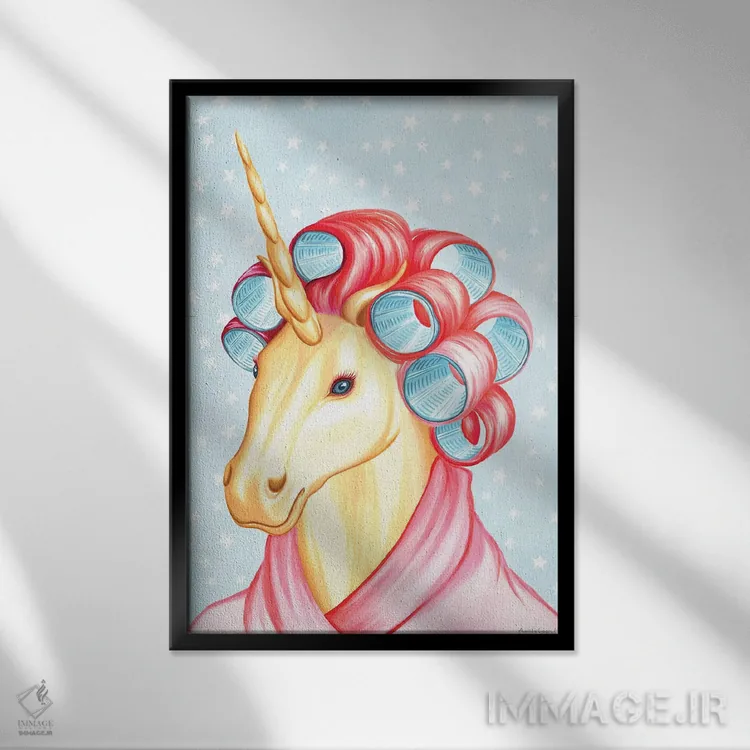 تابلو دکوراتیو تک شاخ اثر آملی لگو - نمای قابدار مشکی