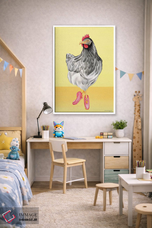 تابلو دکوراتیو مرغ رقصنده باله اثر آملی لگو - D2W