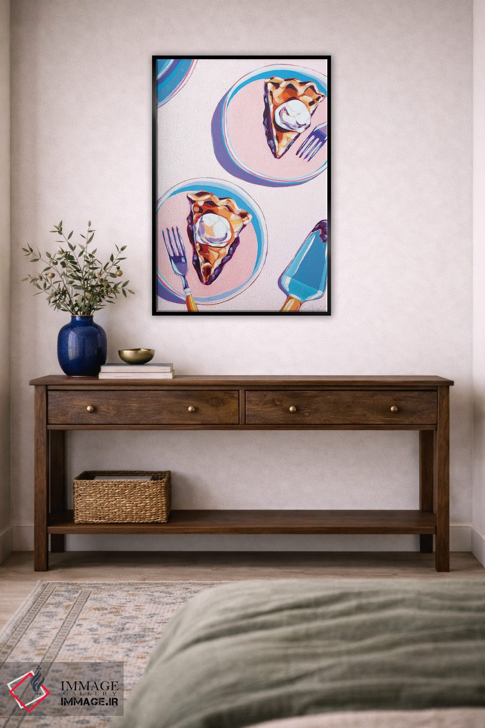 تابلو دکوراتیو دو برش پای بلوبری اثر لورل گرینفیلد - D5B