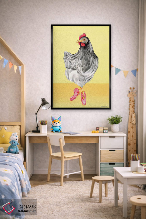 تابلو دکوراتیو مرغ رقصنده باله اثر آملی لگو - D3B