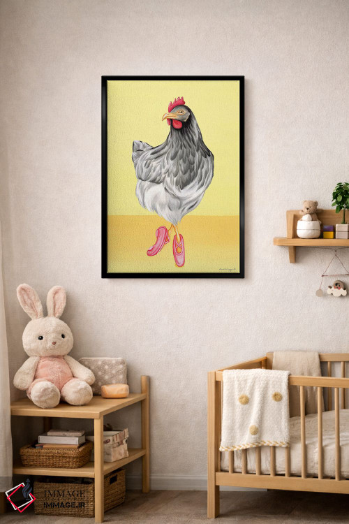 تابلو دکوراتیو مرغ رقصنده باله اثر آملی لگو - D6B