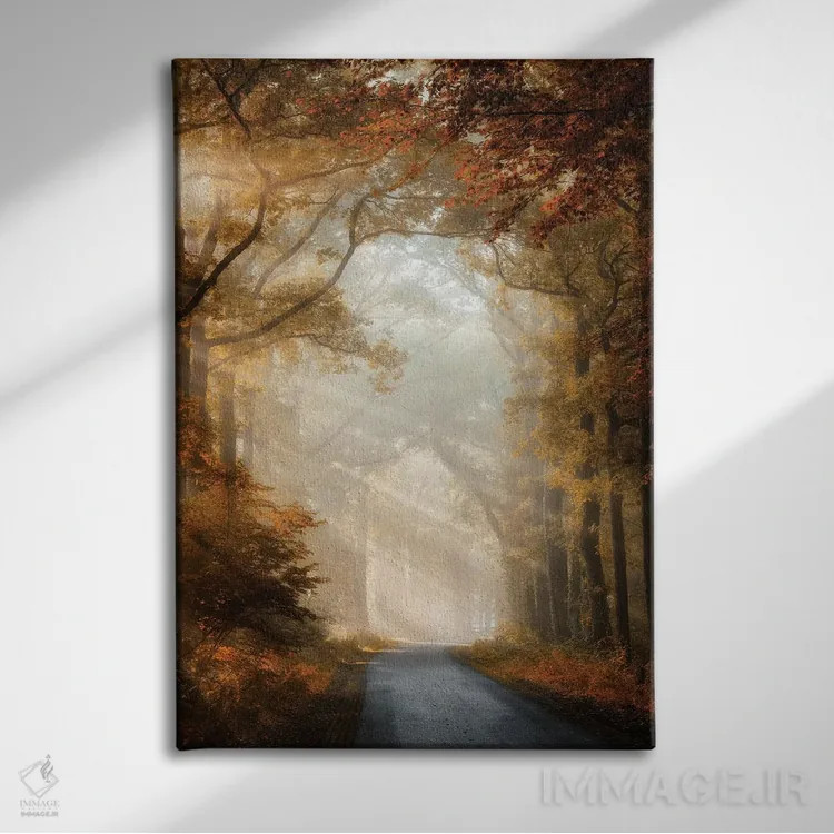 تابلو دکوراتیو خوشبختی این است اثر لارس فان ده خور - نمای روبهرو روی دیوار