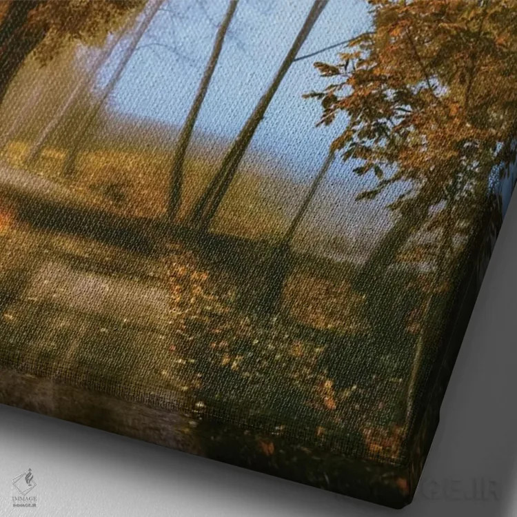 تابلو دکوراتیو راهی به سوی تو اثر لارس فان ده خور - نمای نزدیک بافت بوم