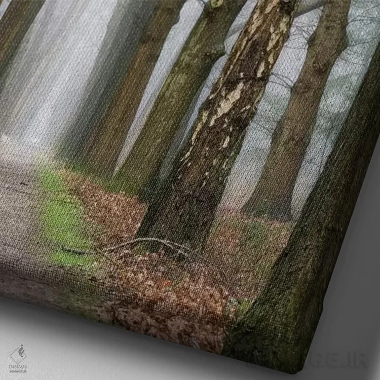 تابلو دکوراتیو در پایان، آغازی نو خواهی یافت اثر لارس فان ده خور - نمای نزدیک بافت بوم