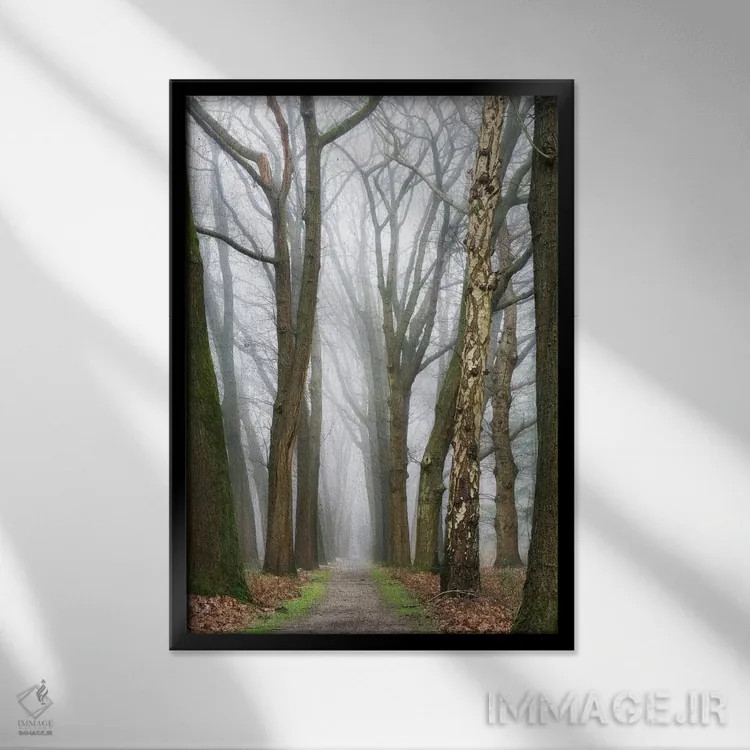 تابلو دکوراتیو در پایان، آغازی نو خواهی یافت اثر لارس فان ده خور - نمای قابدار مشکی