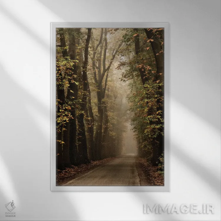 تابلو دکوراتیو فولیا اثر لارس فان ده خور - نمای قابدار سفید