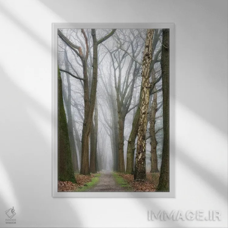 تابلو دکوراتیو در پایان، آغازی نو خواهی یافت اثر لارس فان ده خور - نمای قابدار سفید