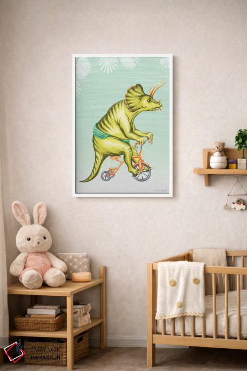 تابلو دکوراتیو تریسراتوپس دوچرخه سوار اثر آملی لگو - D3W