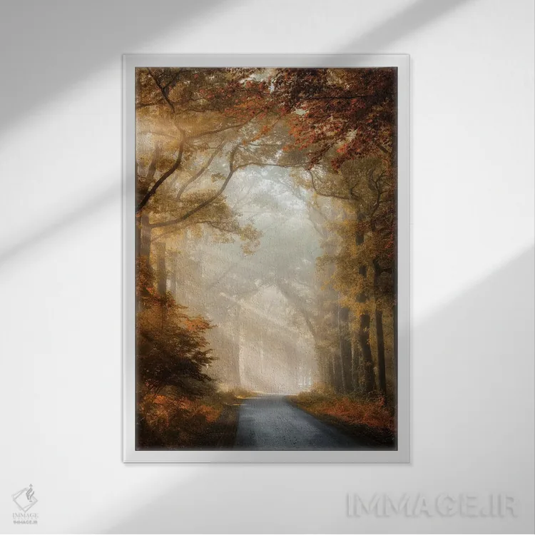 تابلو دکوراتیو خوشبختی این است اثر لارس فان ده خور - نمای قابدار سفید