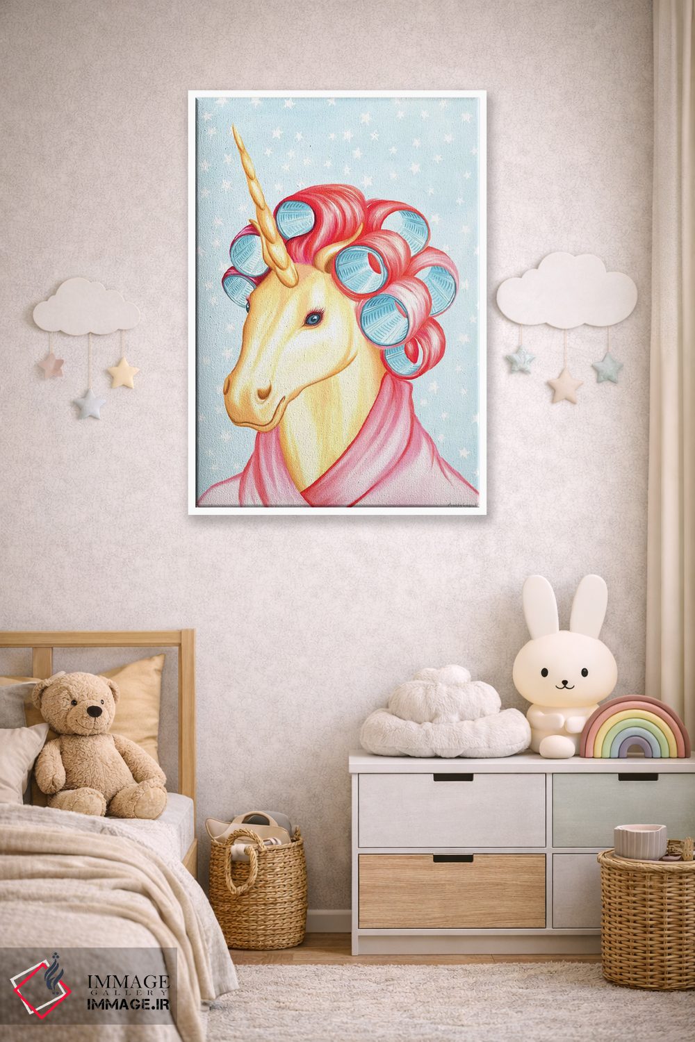 تابلو دکوراتیو تک شاخ اثر آملی لگو - D3W