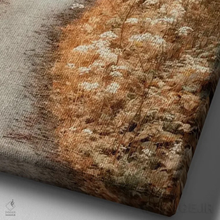 تابلو دکوراتیو مسیر پرپیچ وخم اثر لارس فان ده خور - نمای نزدیک بافت بوم